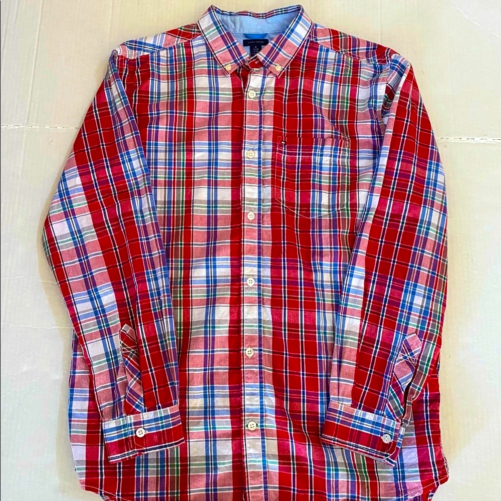 Tommy Hilfiger Young Men Size XL (20) Long Sleeve Button Down Shirt